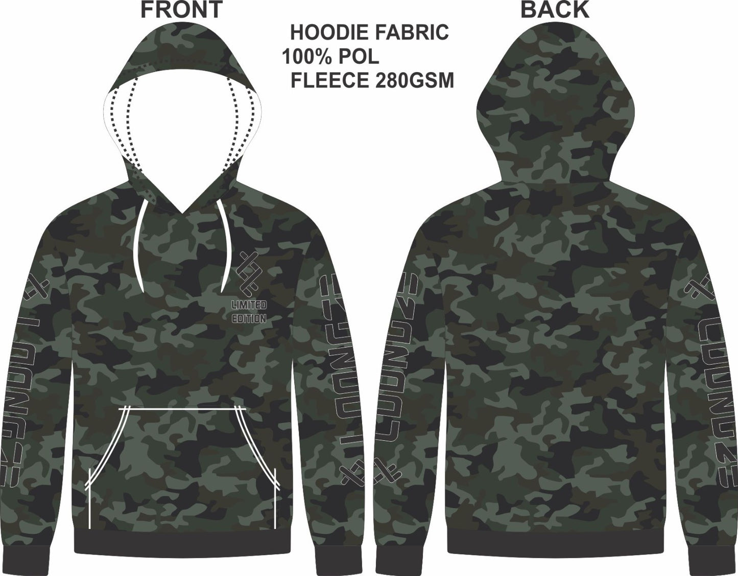 LoongzeFishingFrance Hooded Tracksuit Set