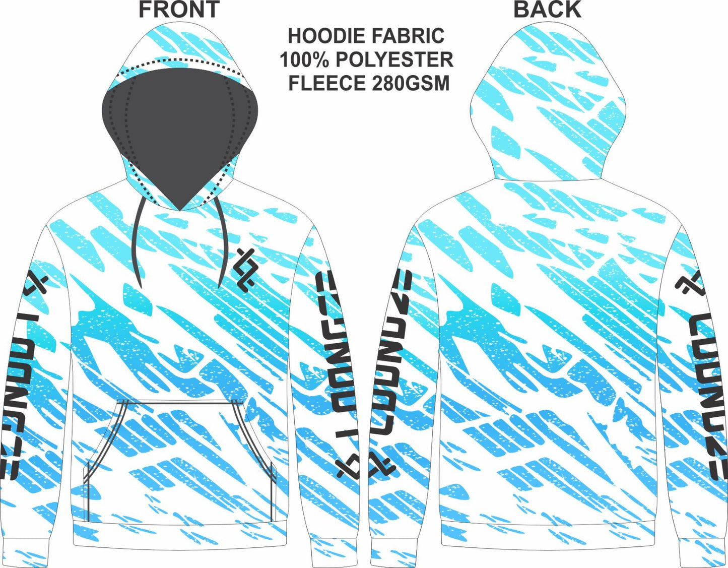 LoongzeFishingFrance Hooded Tracksuit Set